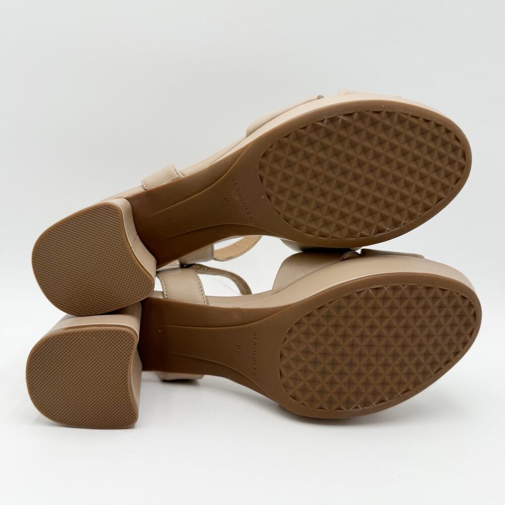 Aerosoles Womens Cosmos Platform Sandals Size 8.5 M Beige NWOB - Picture 11 of 13